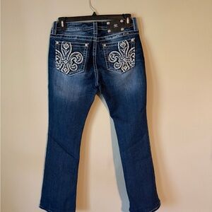 Gorgeous Miss Me Mid-Rise Boot Sequin Embellished Jeans With 30-1/2” Inseam
